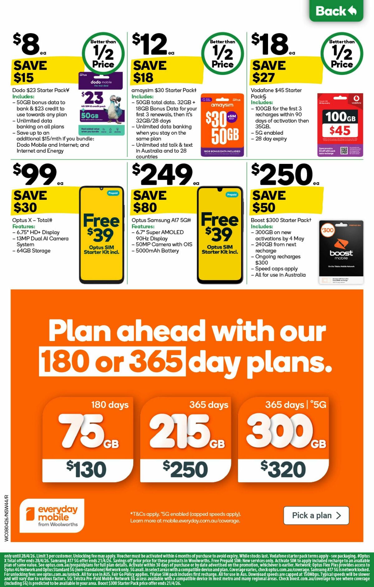 Woolworths Catalogues from 8 April