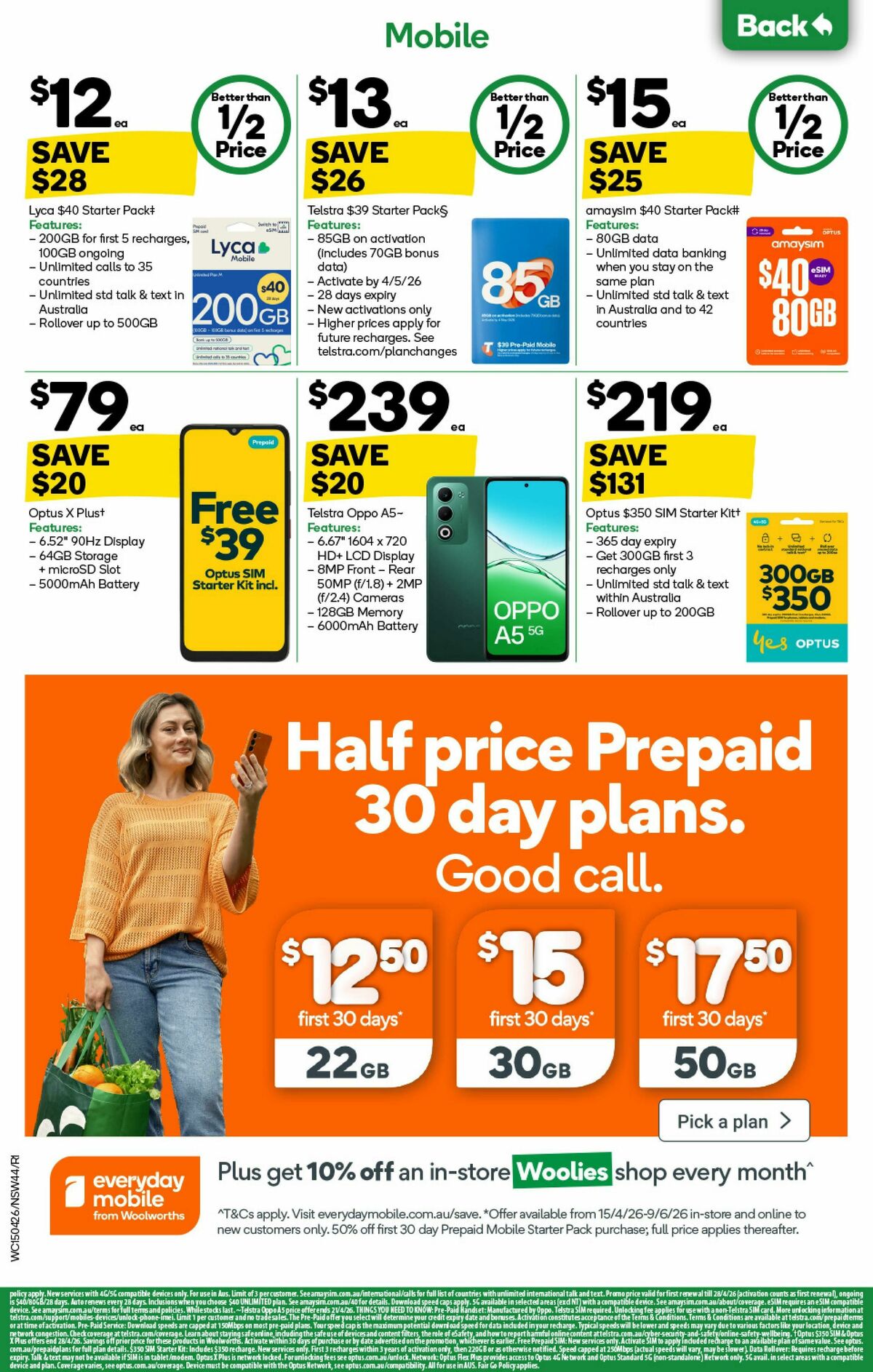 Woolworths Catalogues from 15 April