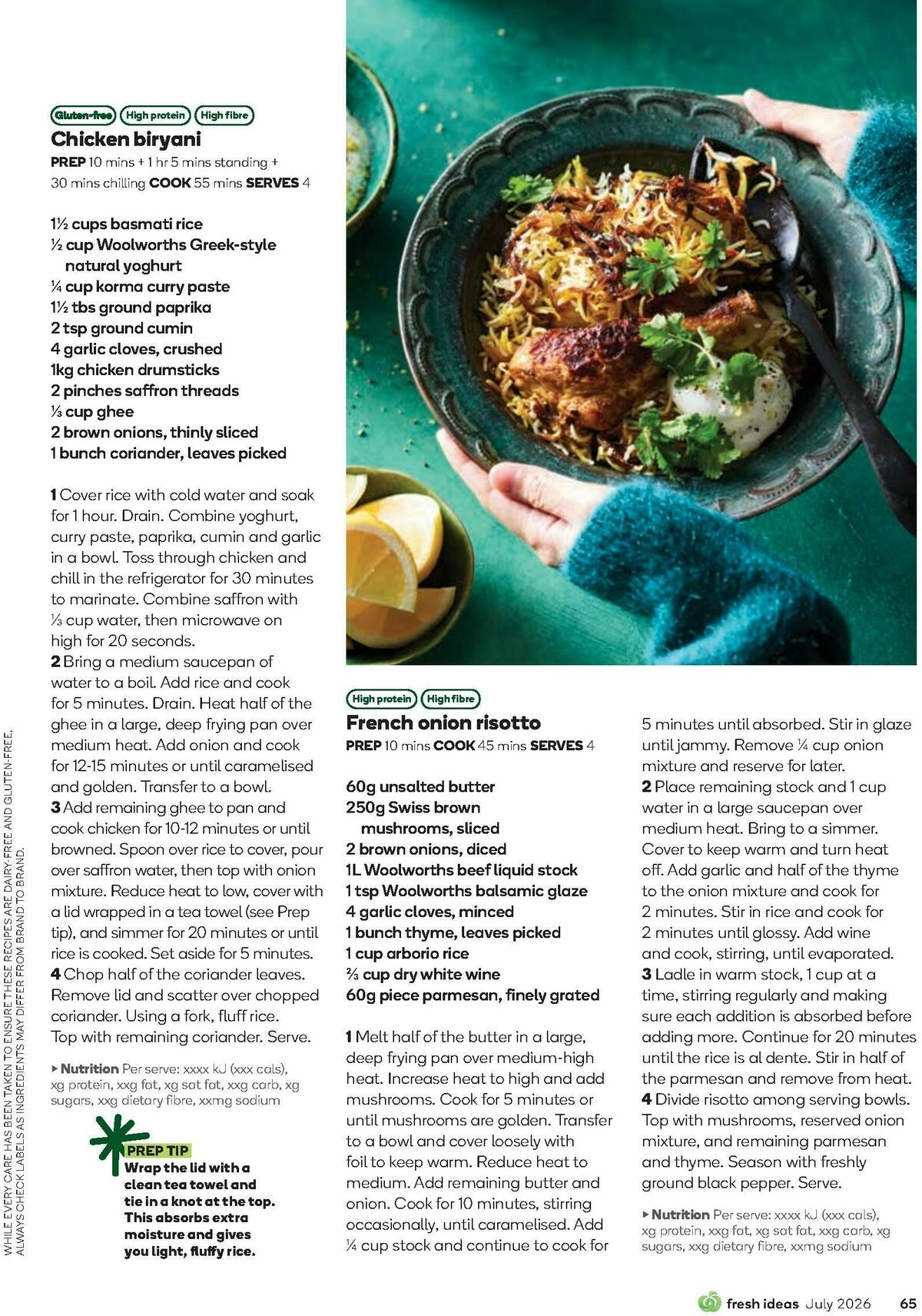 Woolworths Fresh Ideas Magazine July Catalogues from 1 July
