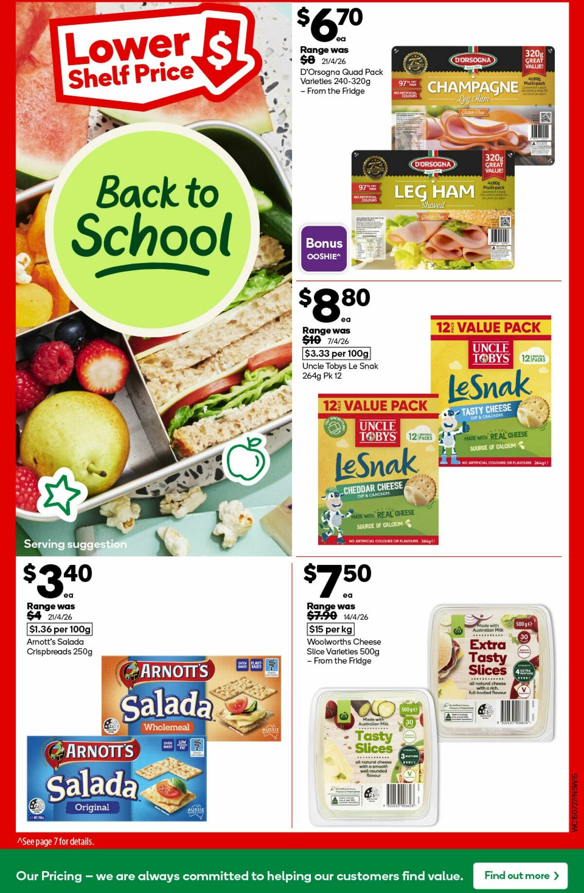 Woolworths Catalogues from 15 July