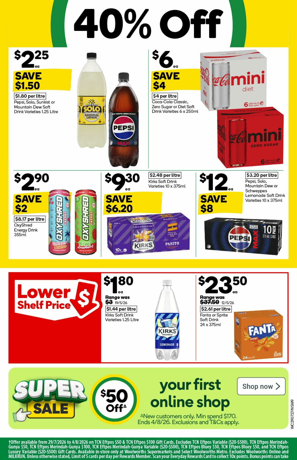 Woolworths Catalogues from 29 July