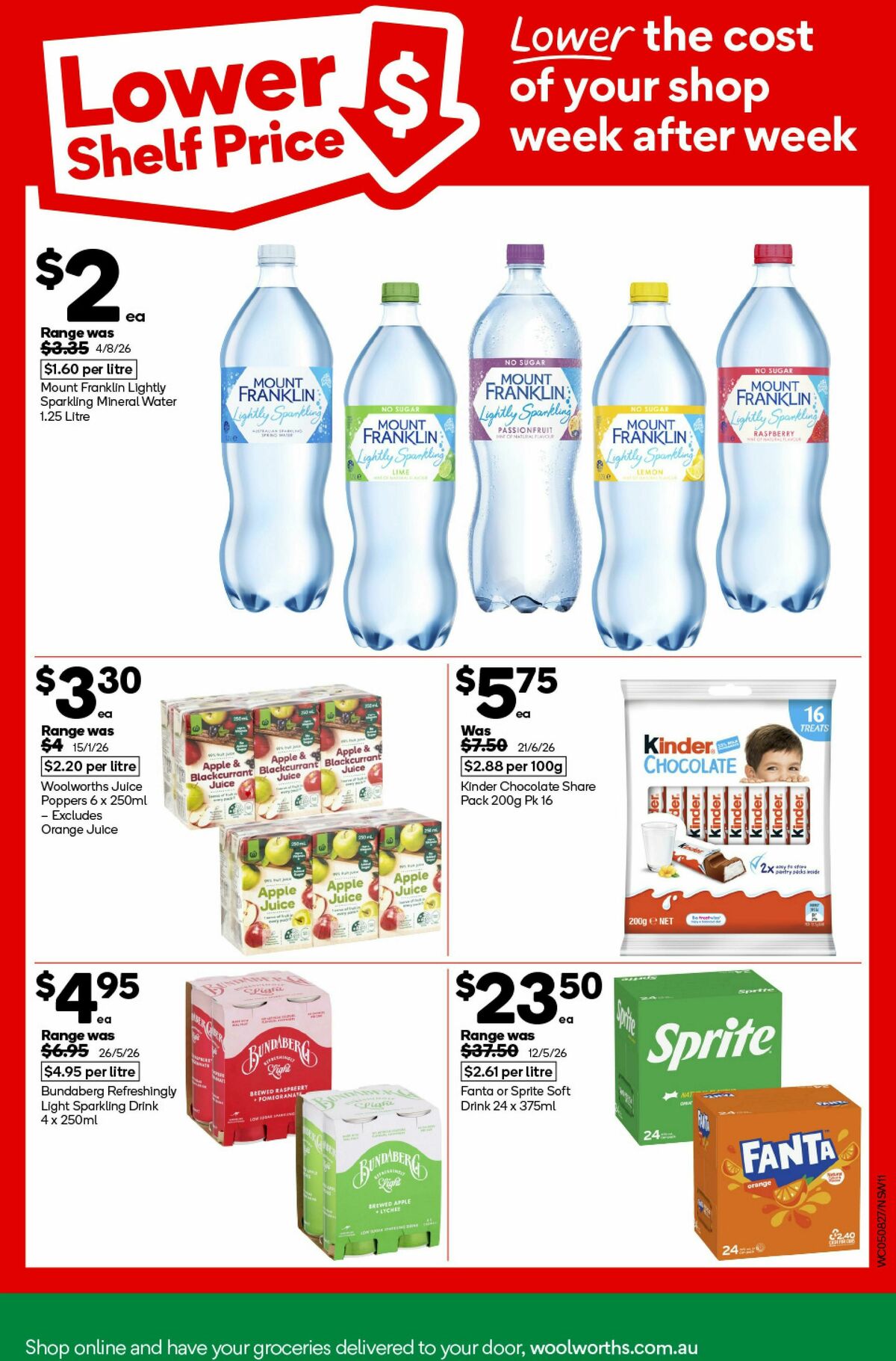 Woolworths Catalogues from 5 August