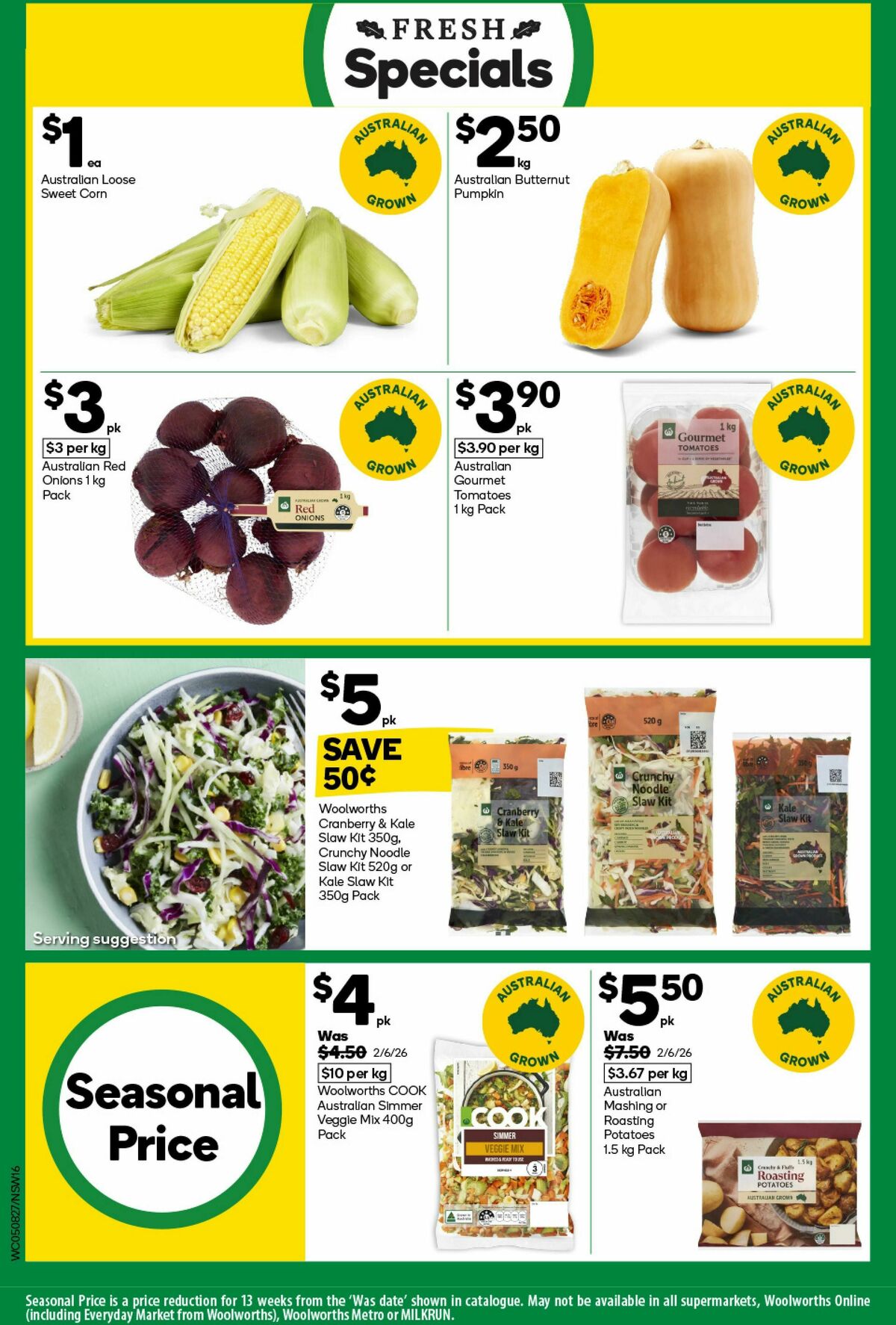 Woolworths Catalogues from 5 August
