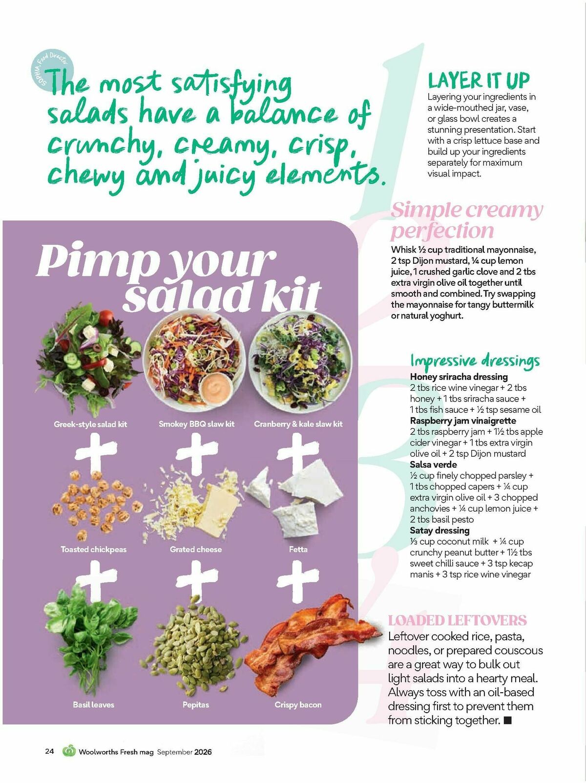 Woolworths Fresh Ideas Magazine September Catalogues from 1 September