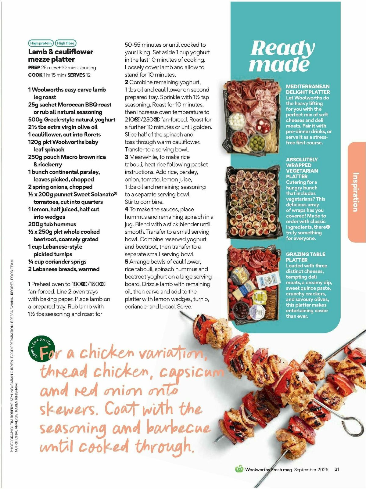 Woolworths Fresh Ideas Magazine September Catalogues from 1 September