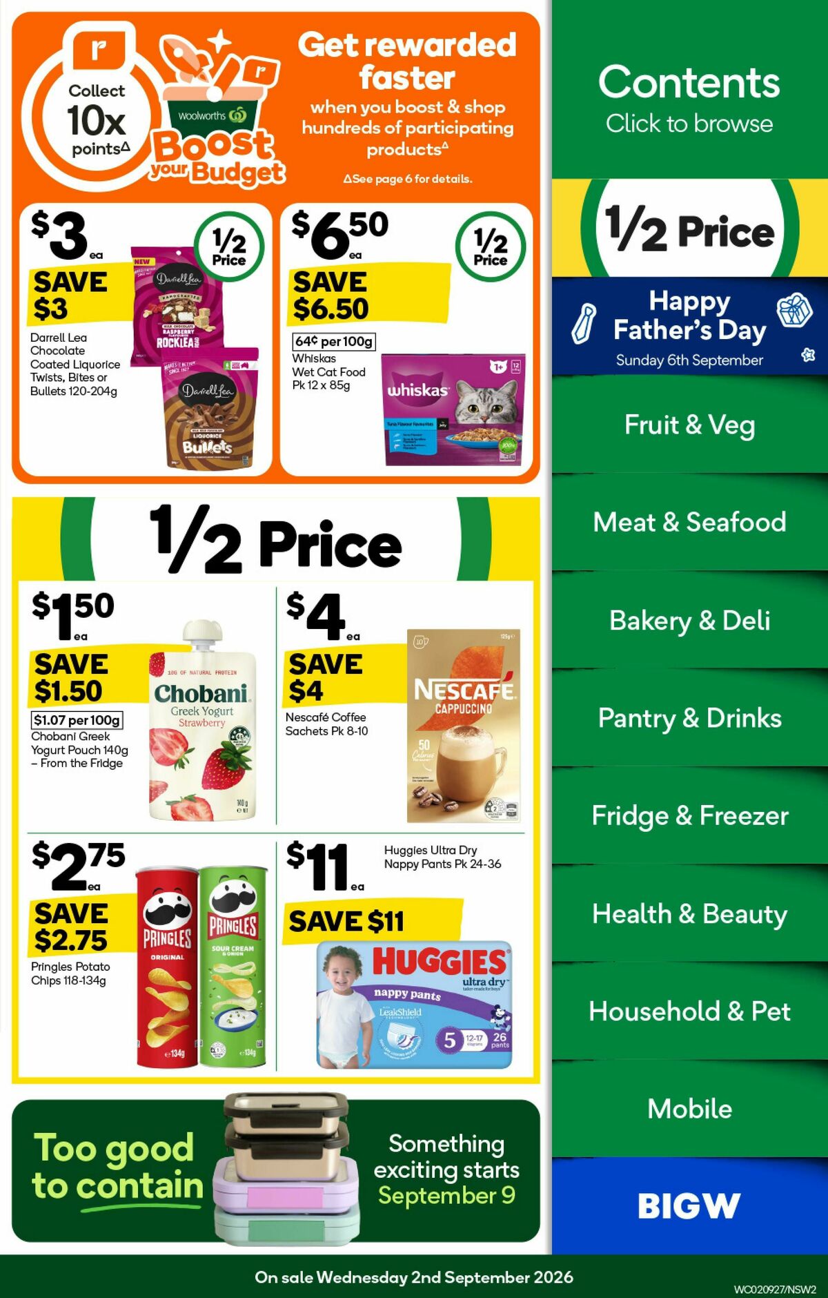 Woolworths Catalogues from 2 September