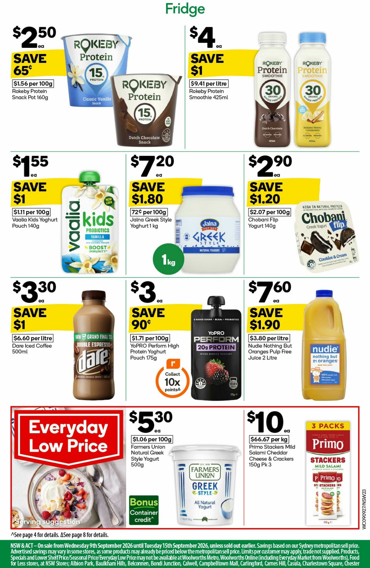 Woolworths Catalogues from 9 September