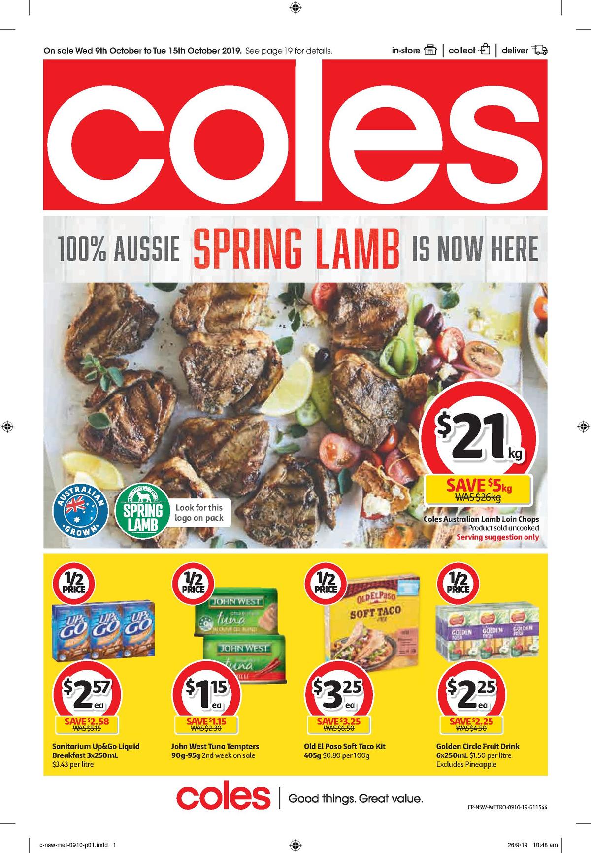 Coles Catalogues & Specials from 9 October
