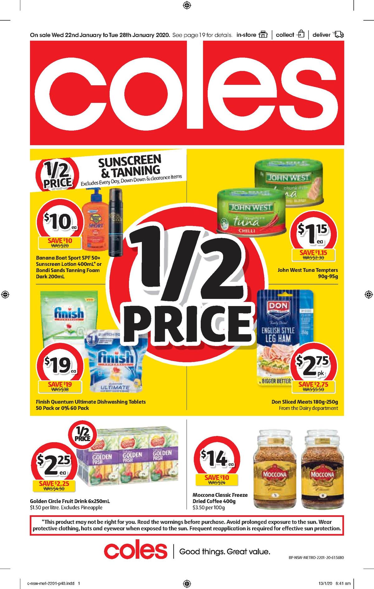 Coles Catalogues & Specials from 22 January Page 40