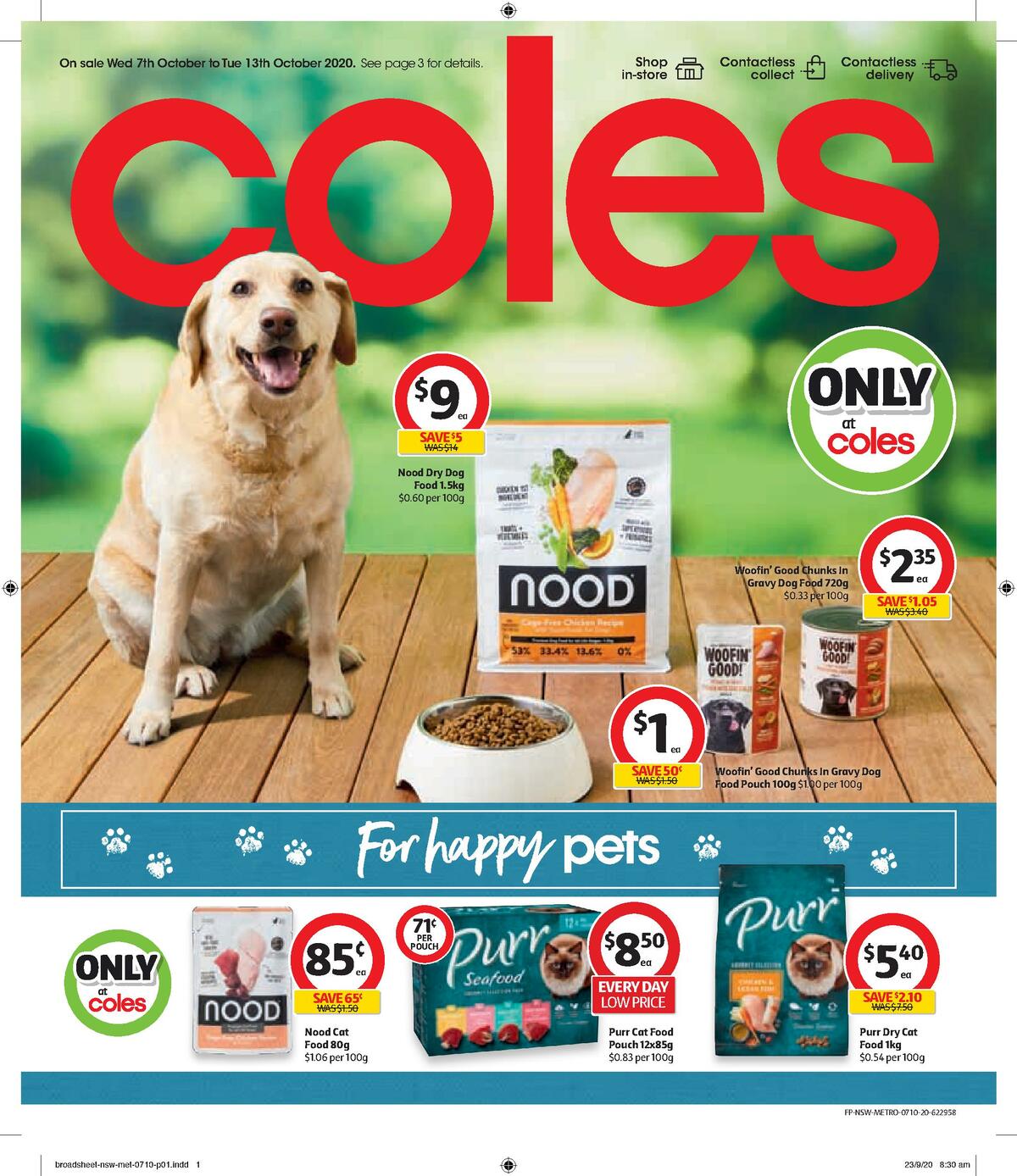 Coles Pet Catalogue Catalogues & Specials from 7 October