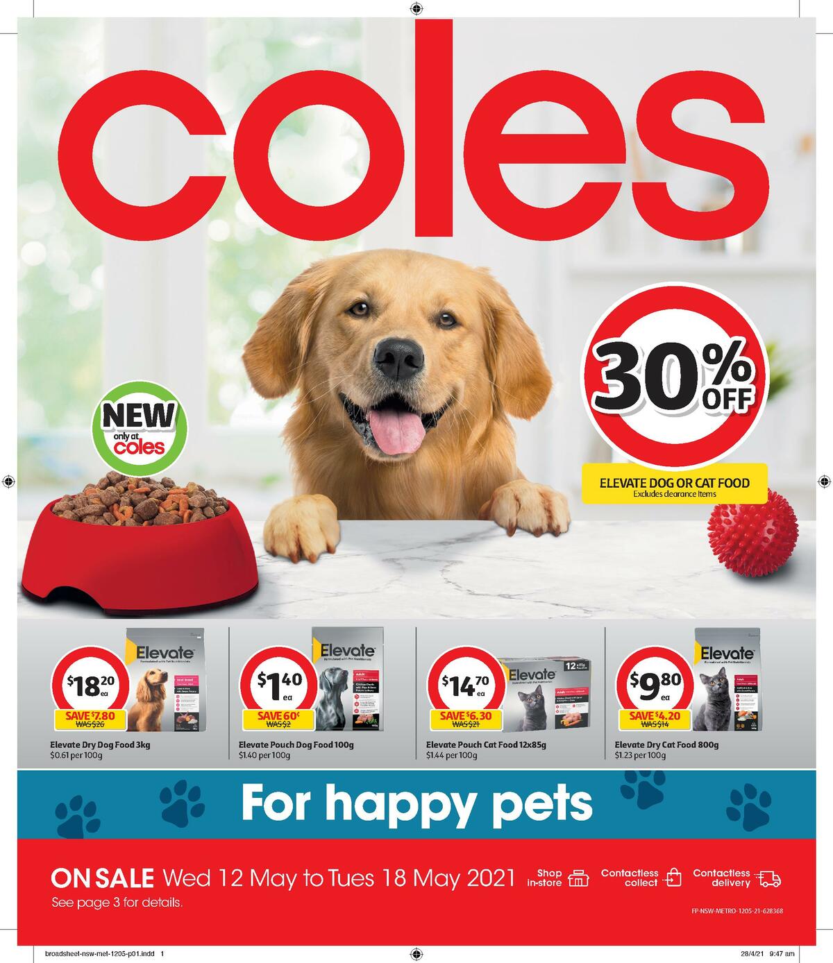 Coles Pet Catalogue Catalogues & Specials from 12 May