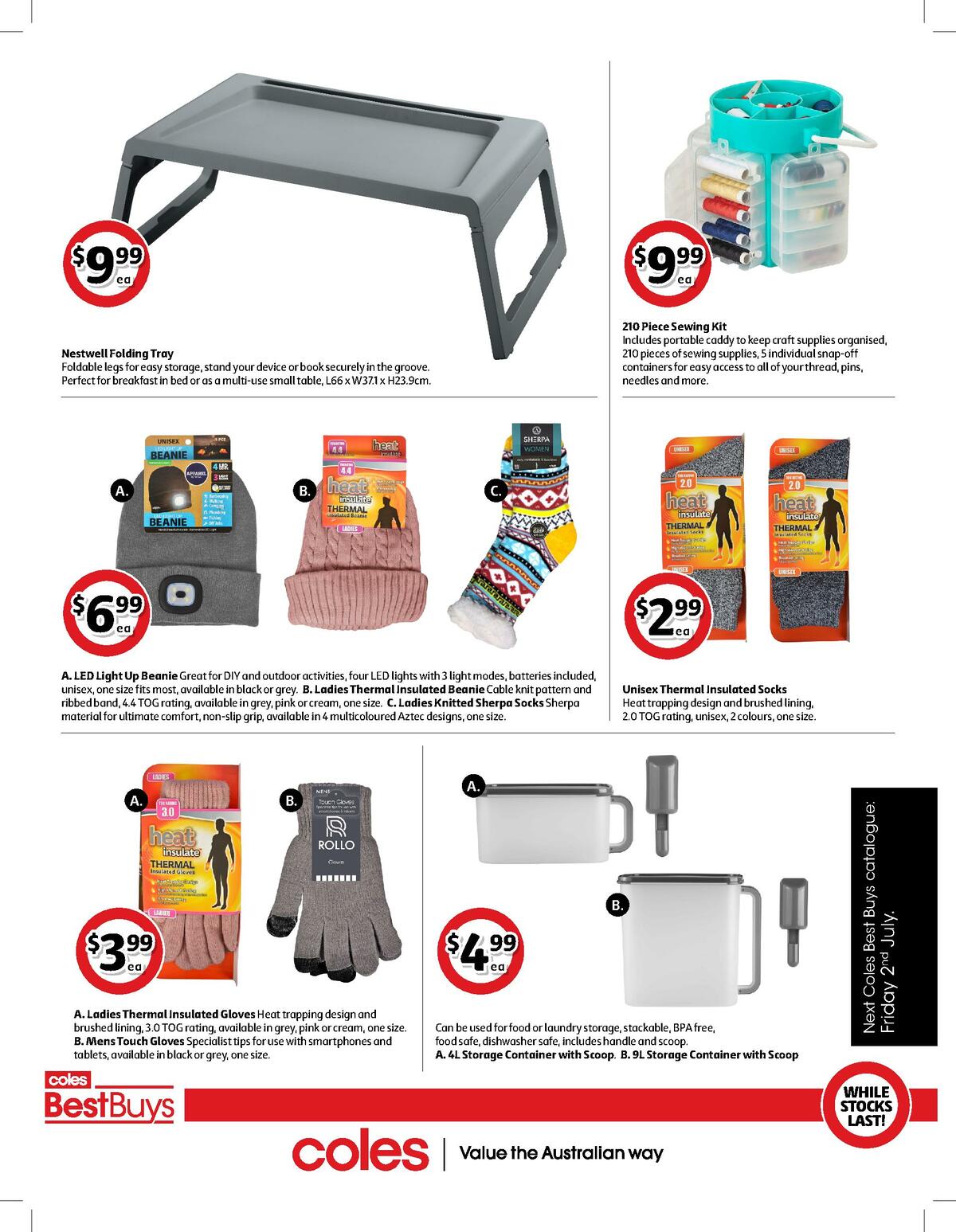 Coles Best Buys Laundry & Storage sneak peek Catalogues & Specials