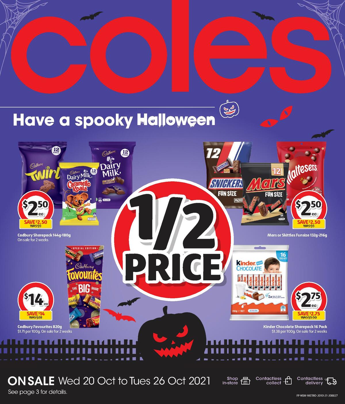 Coles Spooky Halloween Catalogues & Specials from 20 October