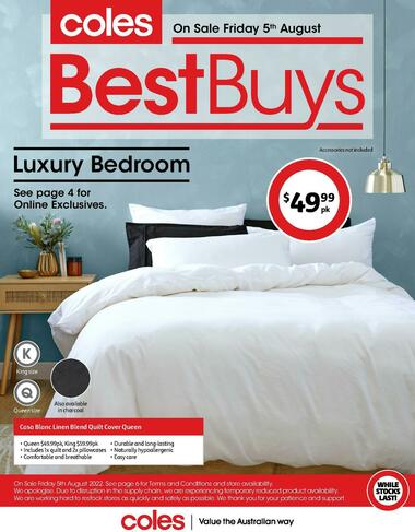 Coles Best Buys - Luxury Bedroom