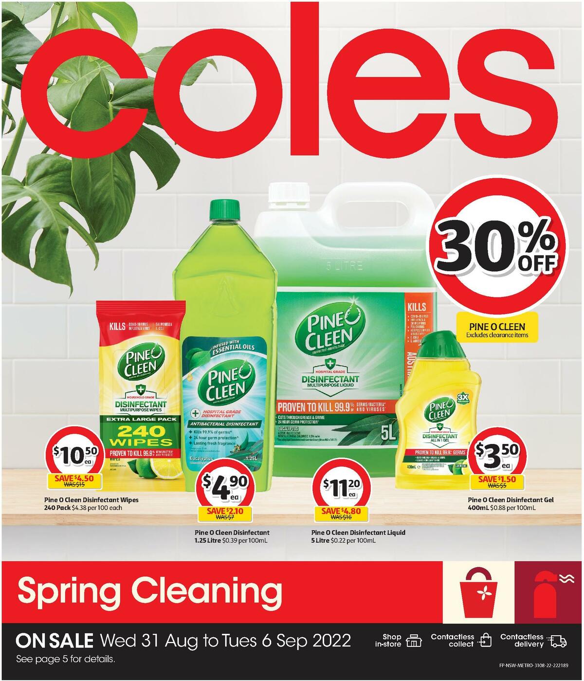 Coles Spring Cleaning Catalogues & Specials from 31 August