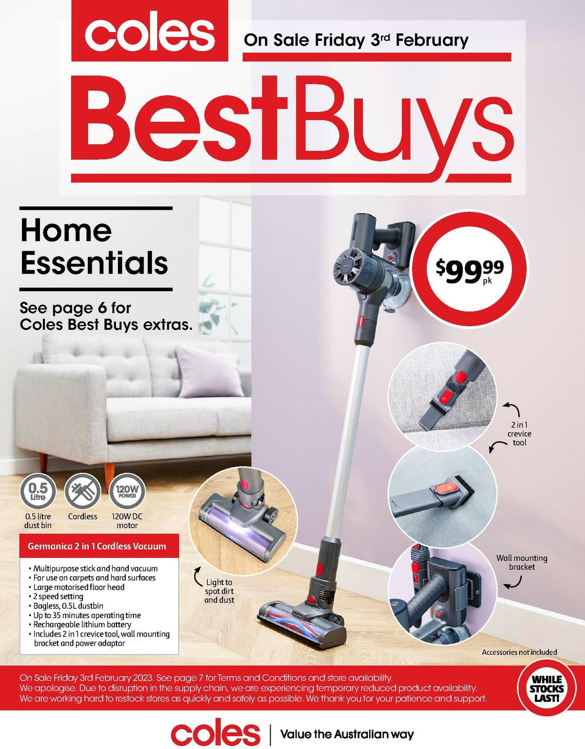 Coles Best Buys Home Essentials Catalogues & Specials from 3 February