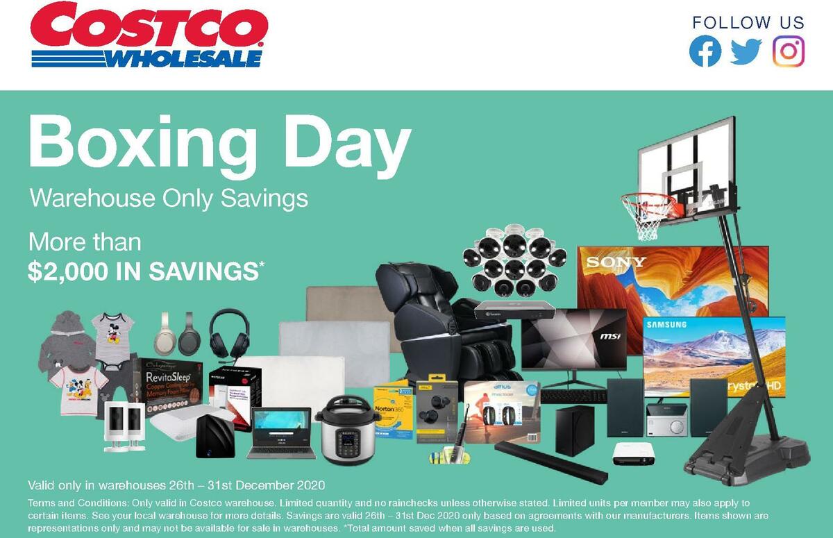 Costco Boxing Day Catalogues & Specials from 26 December
