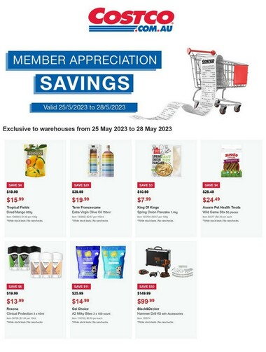 Costco Member Appreciation savings