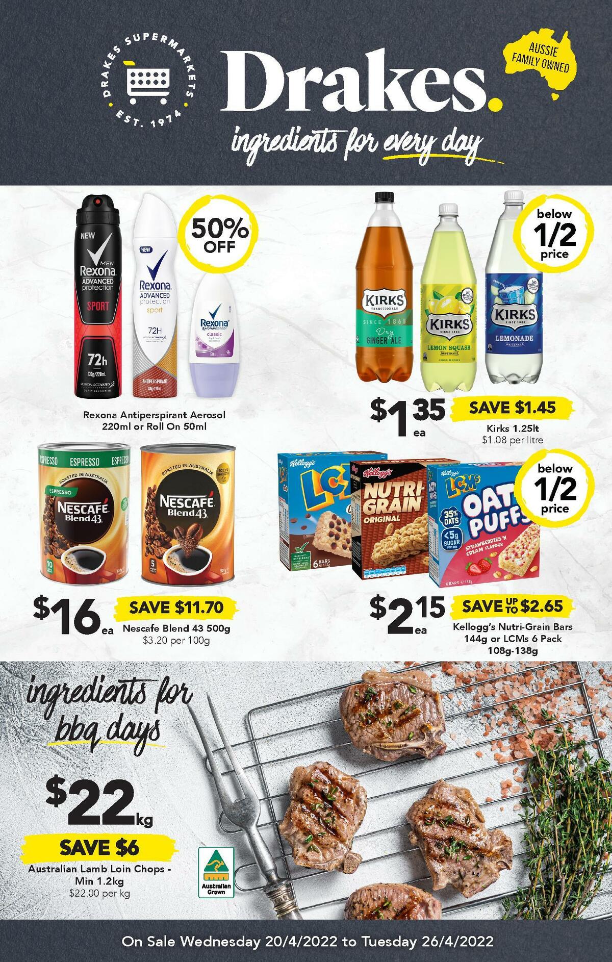 Drakes QLD Australia Catalogues & Specials from 20 April