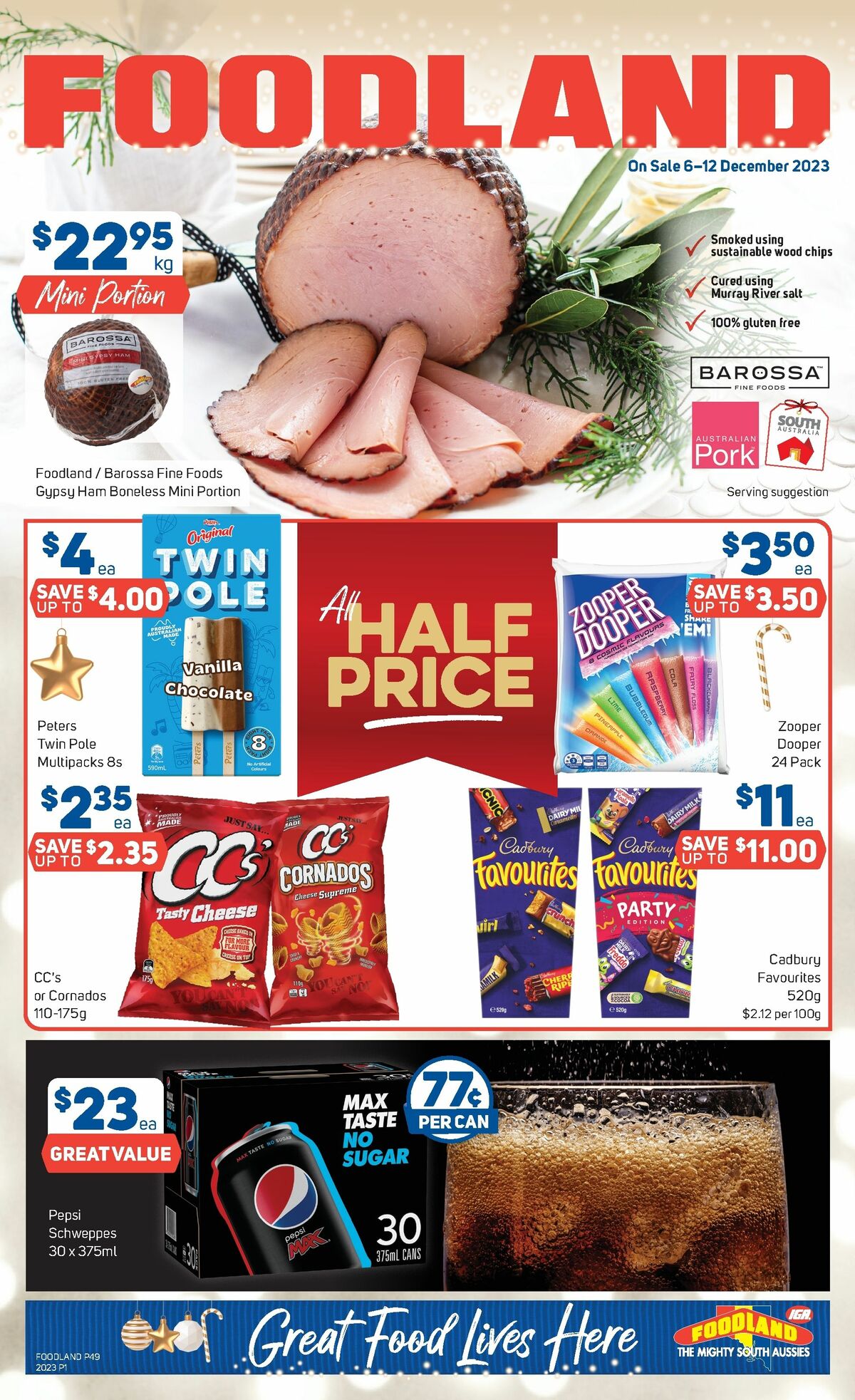 Foodland from 6 December