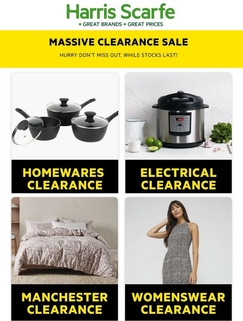 Harris Scarfe from 18 July