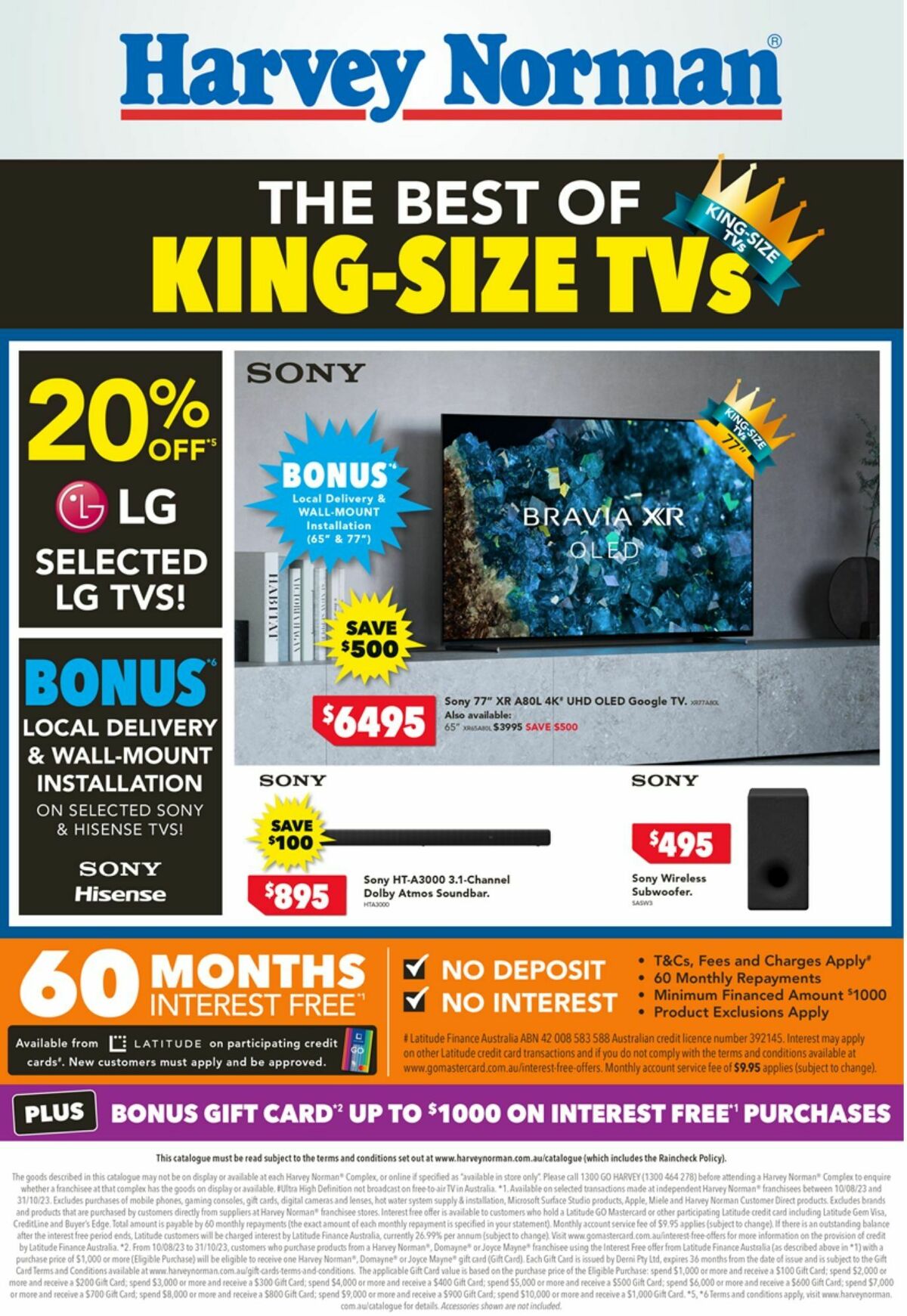 Harvey Norman from 24 August
