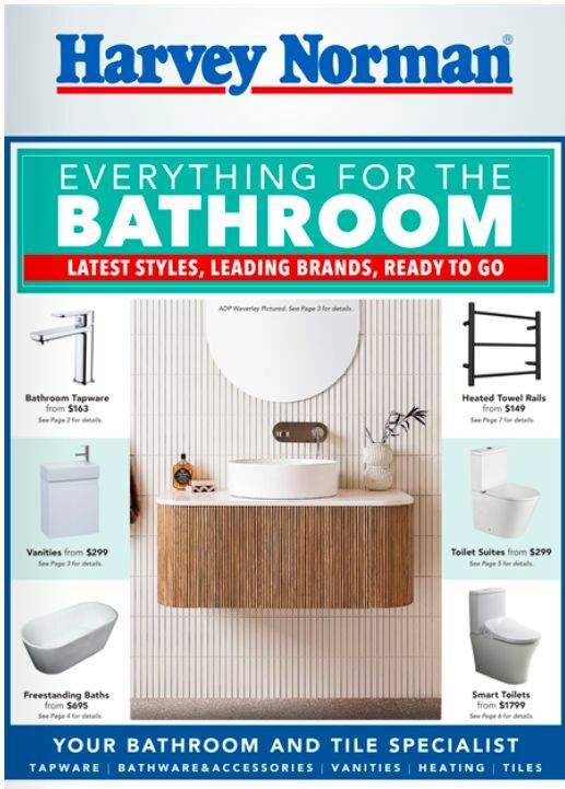 Harvey Norman Bathroom And Tiles from 2 December