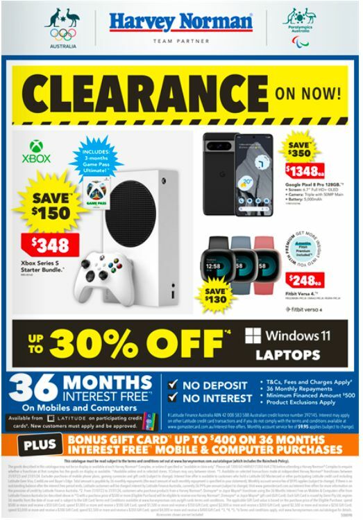 Harvey Norman from 25 December
