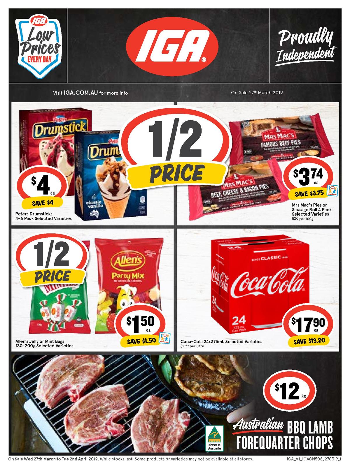 IGA Australia Catalogues & Specials from 27 March