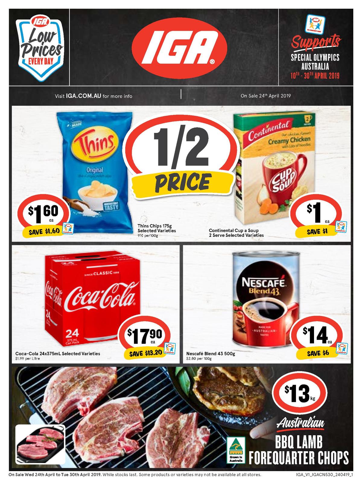 IGA Australia Catalogues & Specials from 24 April