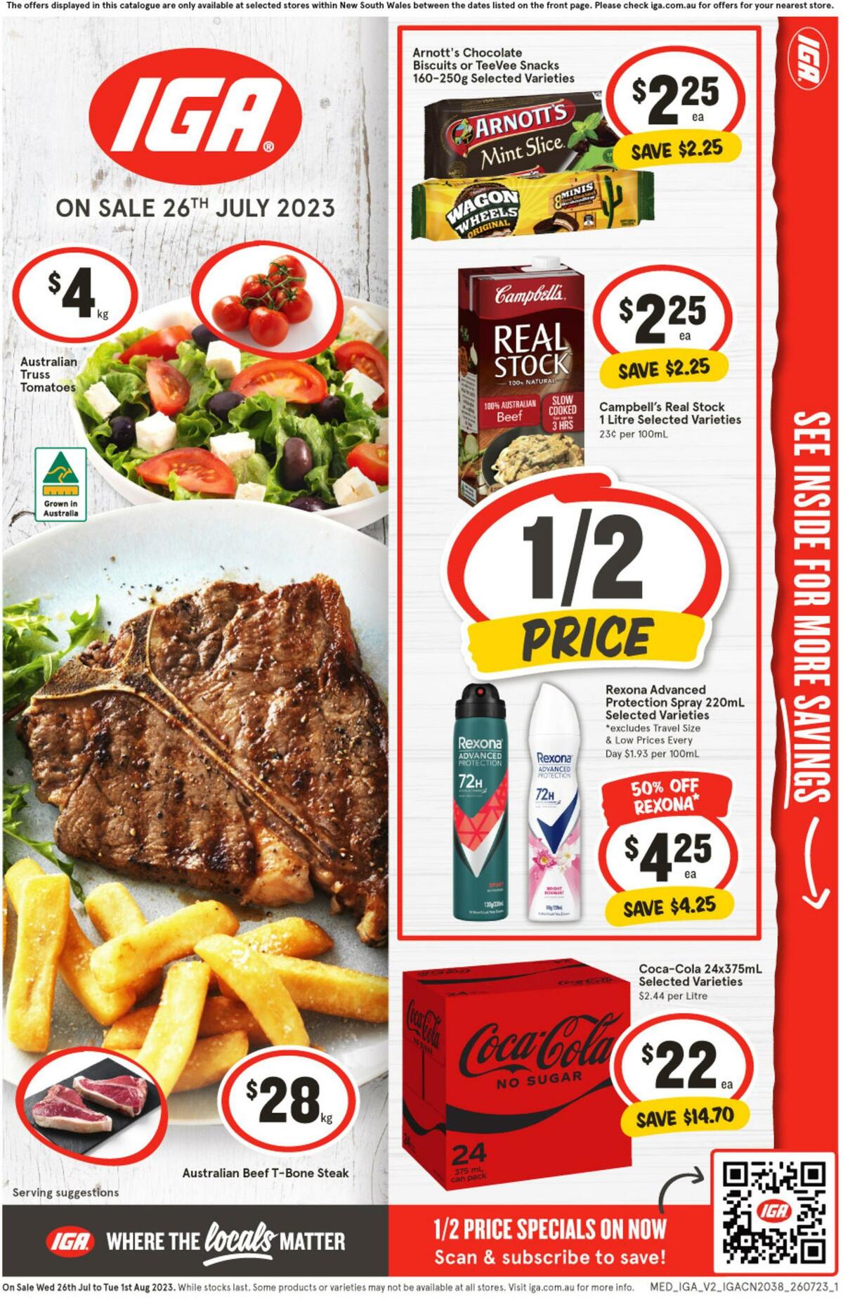 IGA Australia Catalogues & Specials from 26 July