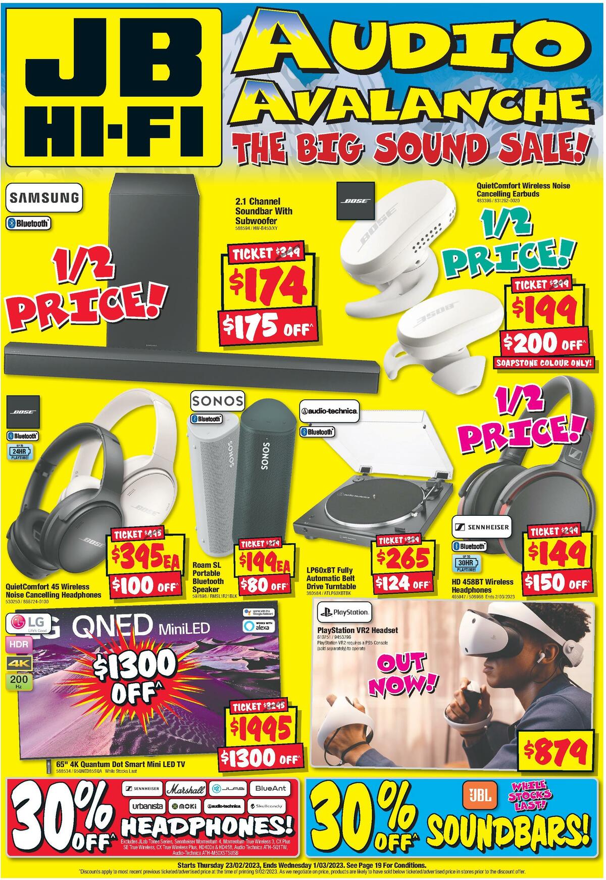 JB HiFi from 23 February