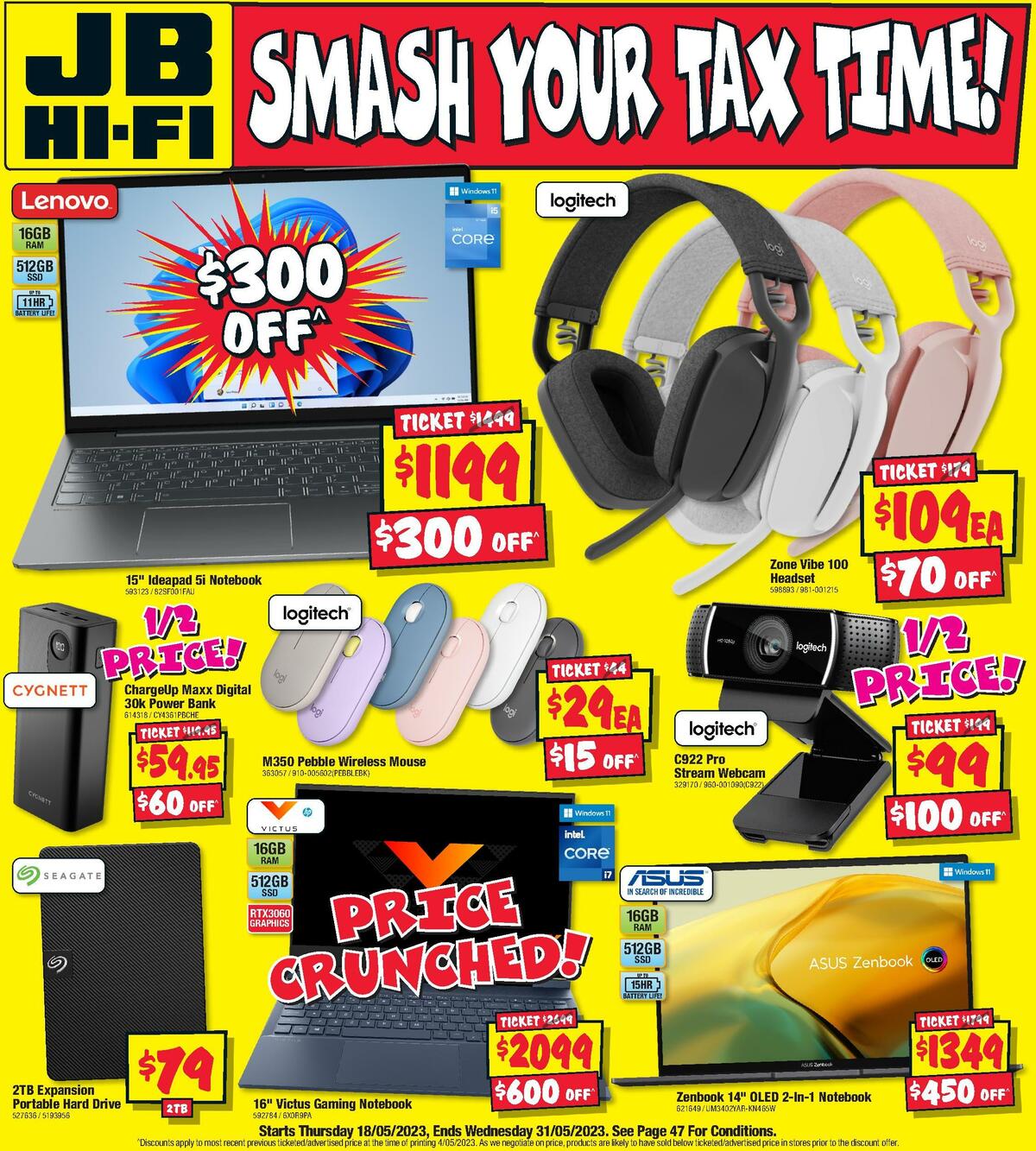 JB Hi Fi From 18 May