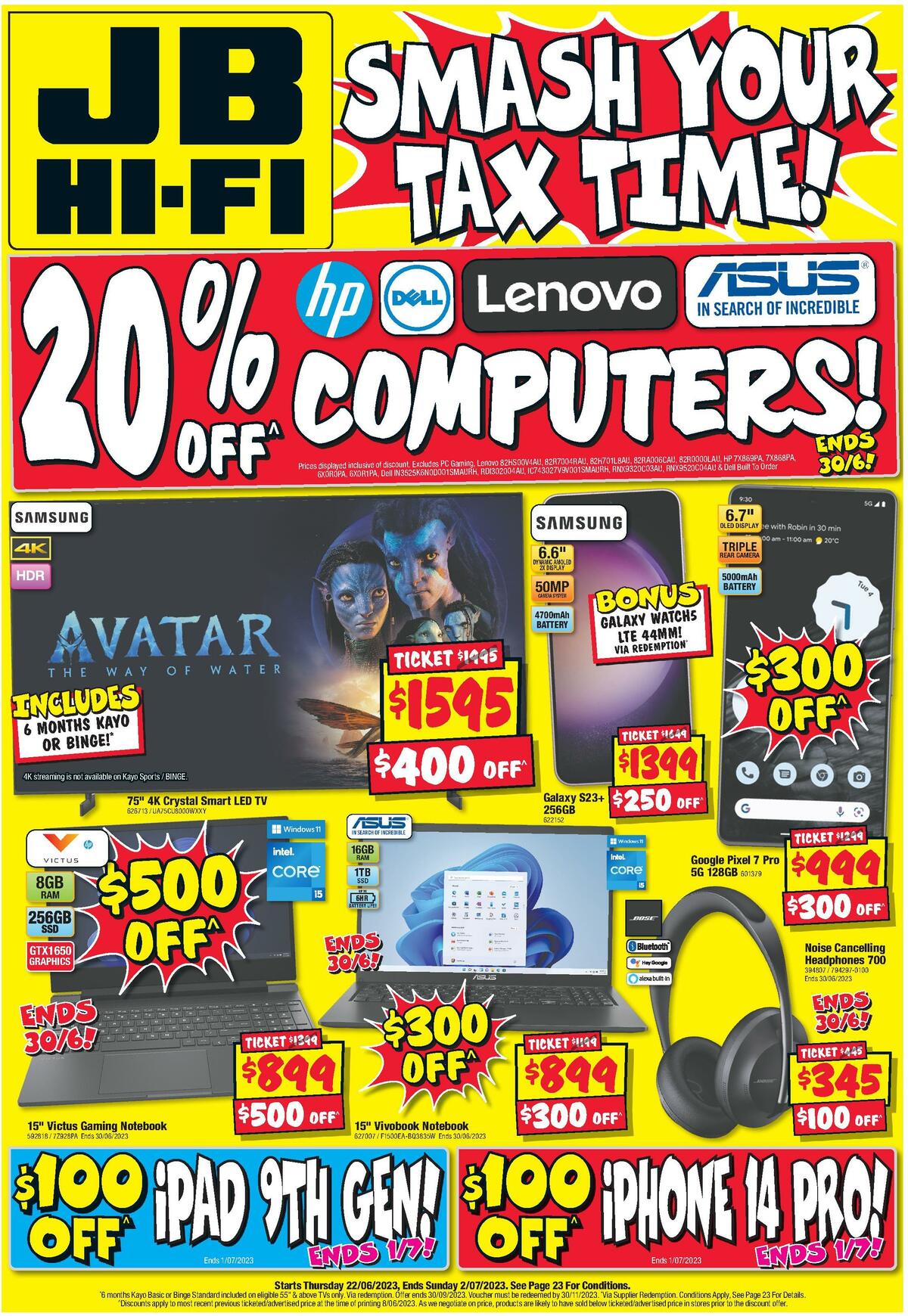 JB Hi Fi From 22 June