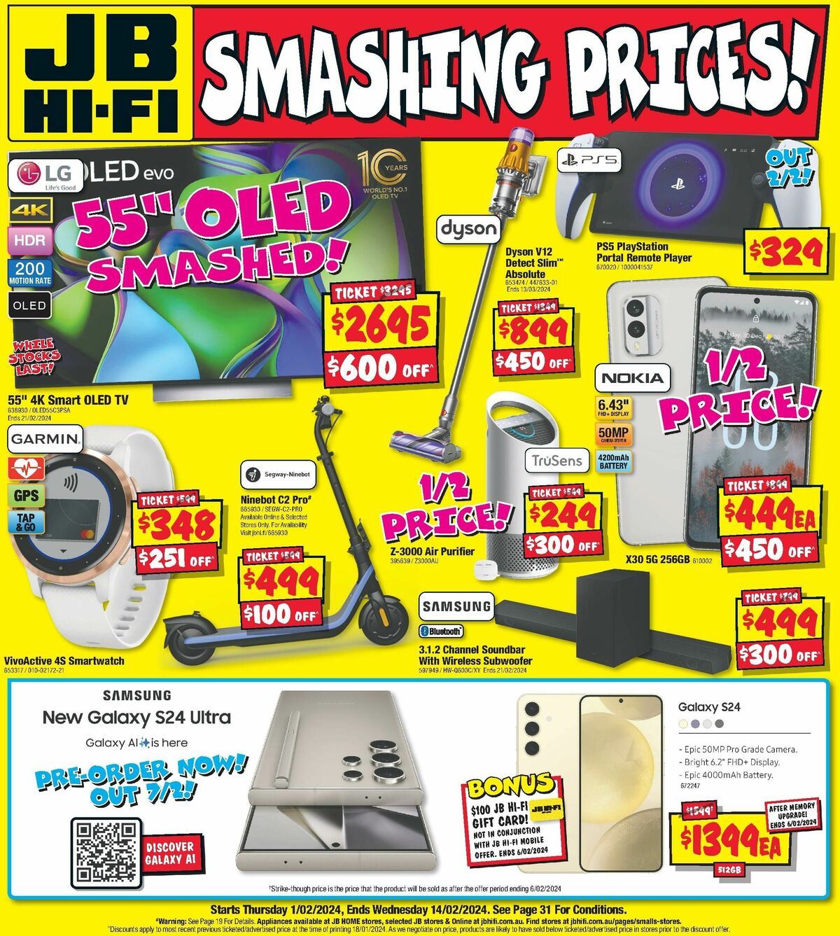 JB HiFi from 1 February