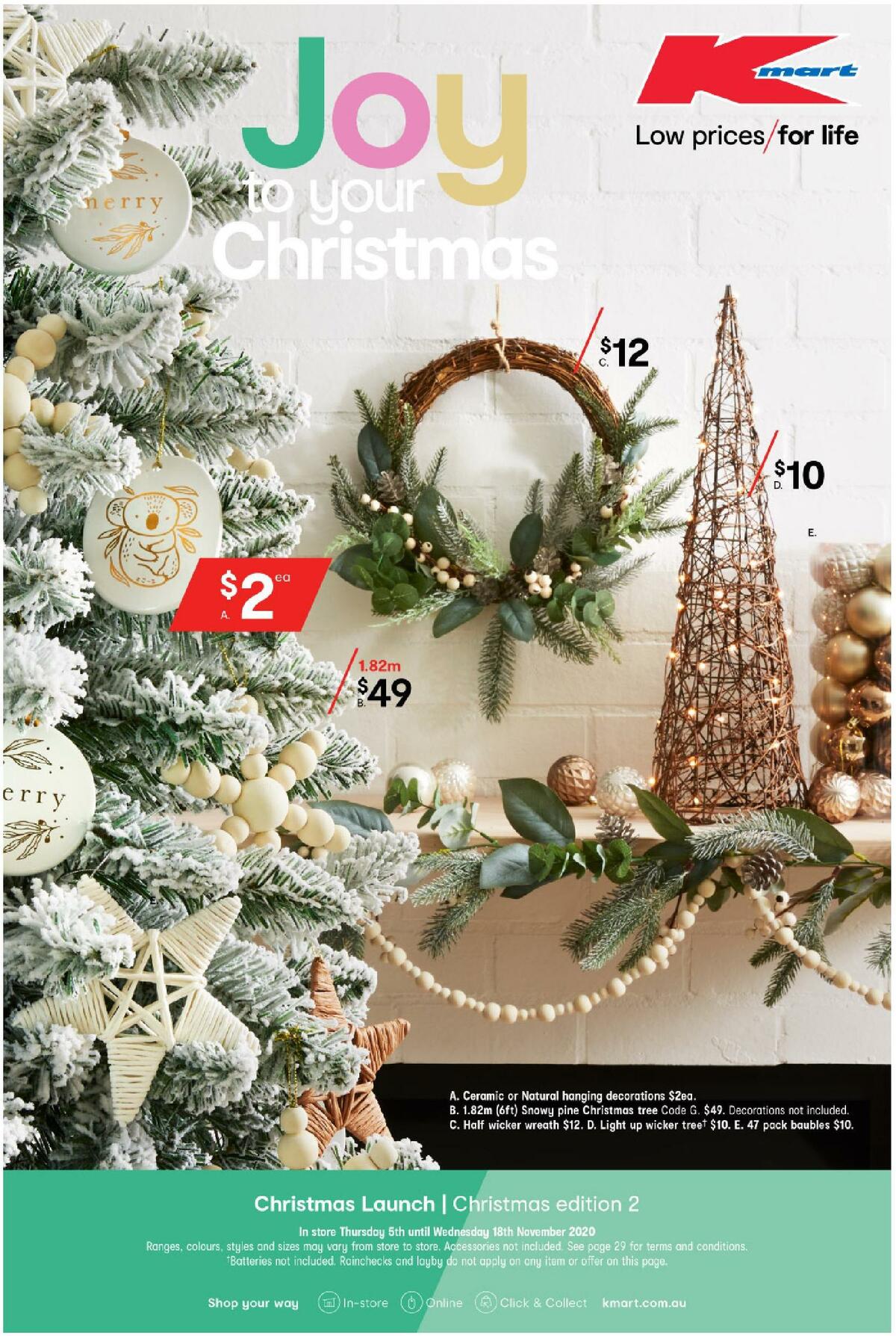Kmart Joy to Your Christmas from 5 November
