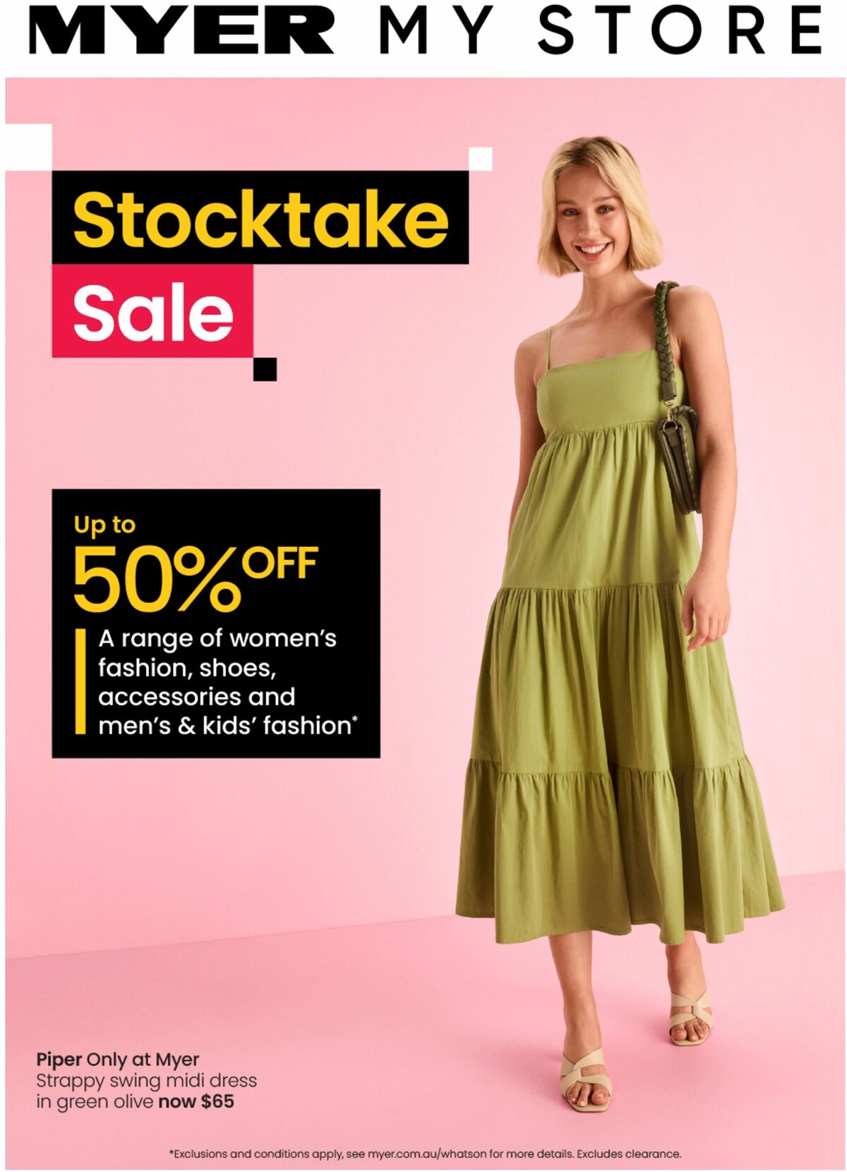 Myer Stocktake Sale Softgoods from 25 December