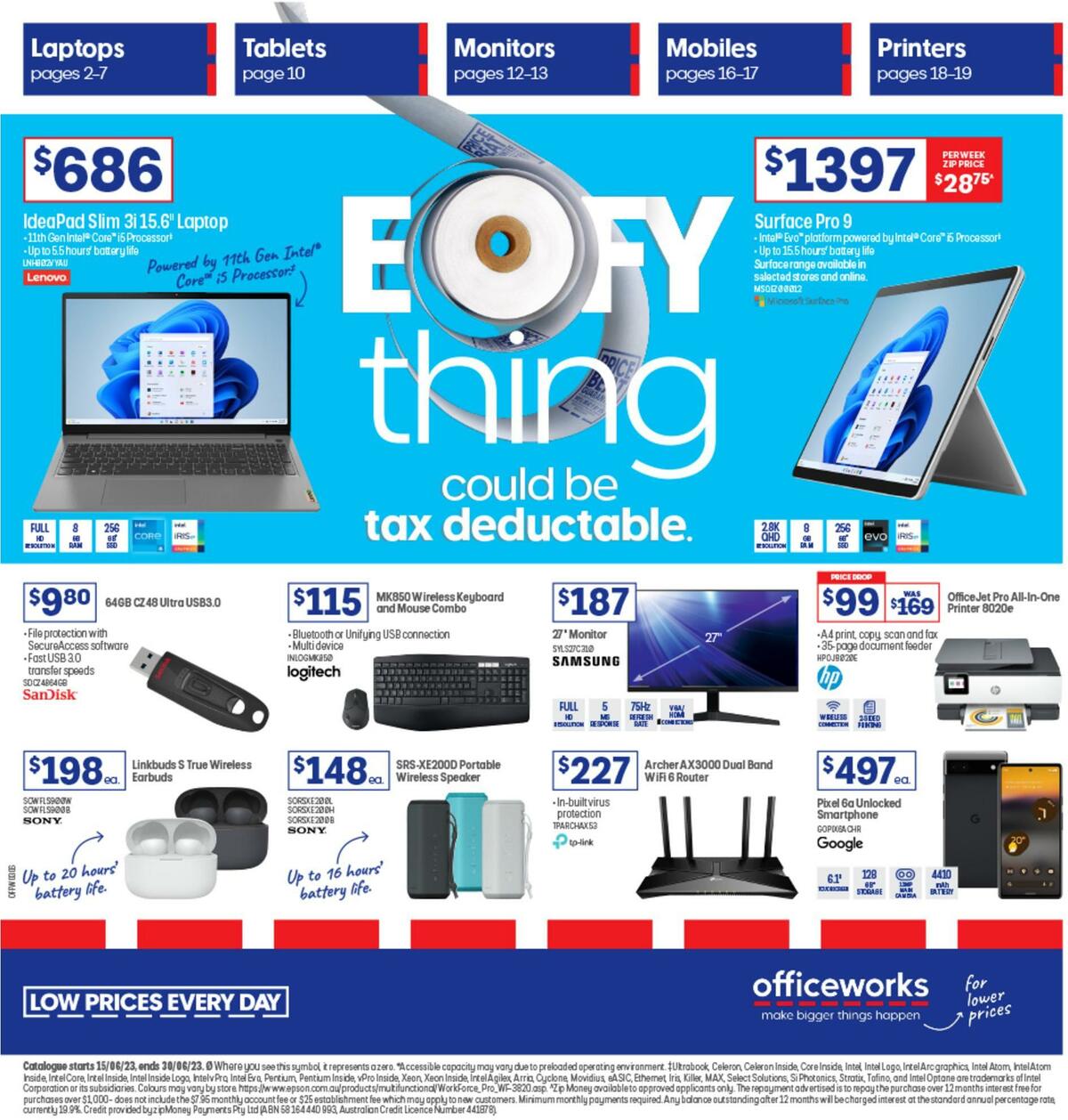 Officeworks EOFYthing could be Tax Deductible from 15 June