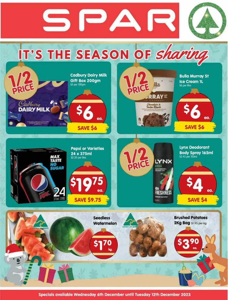 Spar Catalogues & Specials from 6 December