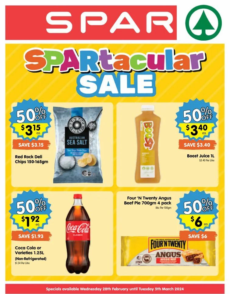 Spar Catalogues & Specials from 6 March