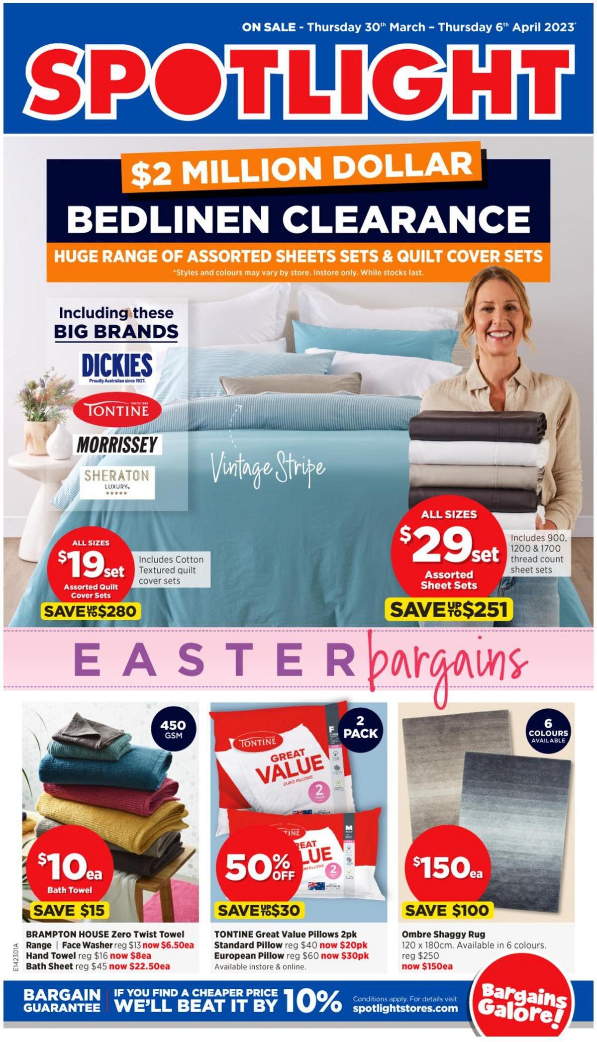 Spotlight Easter Bargains from 30 March