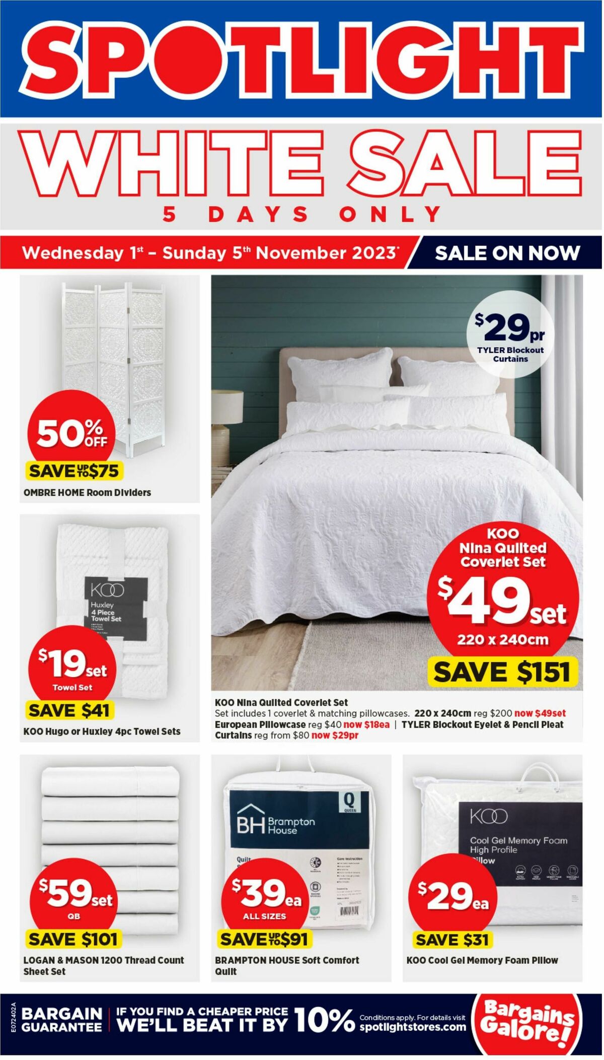 Spotlight from 1 November