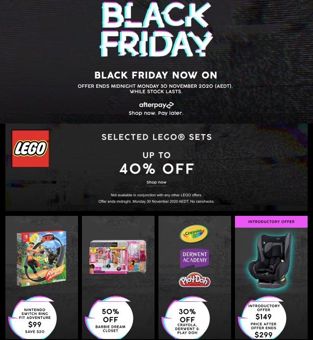 Target Black Friday from 25 November