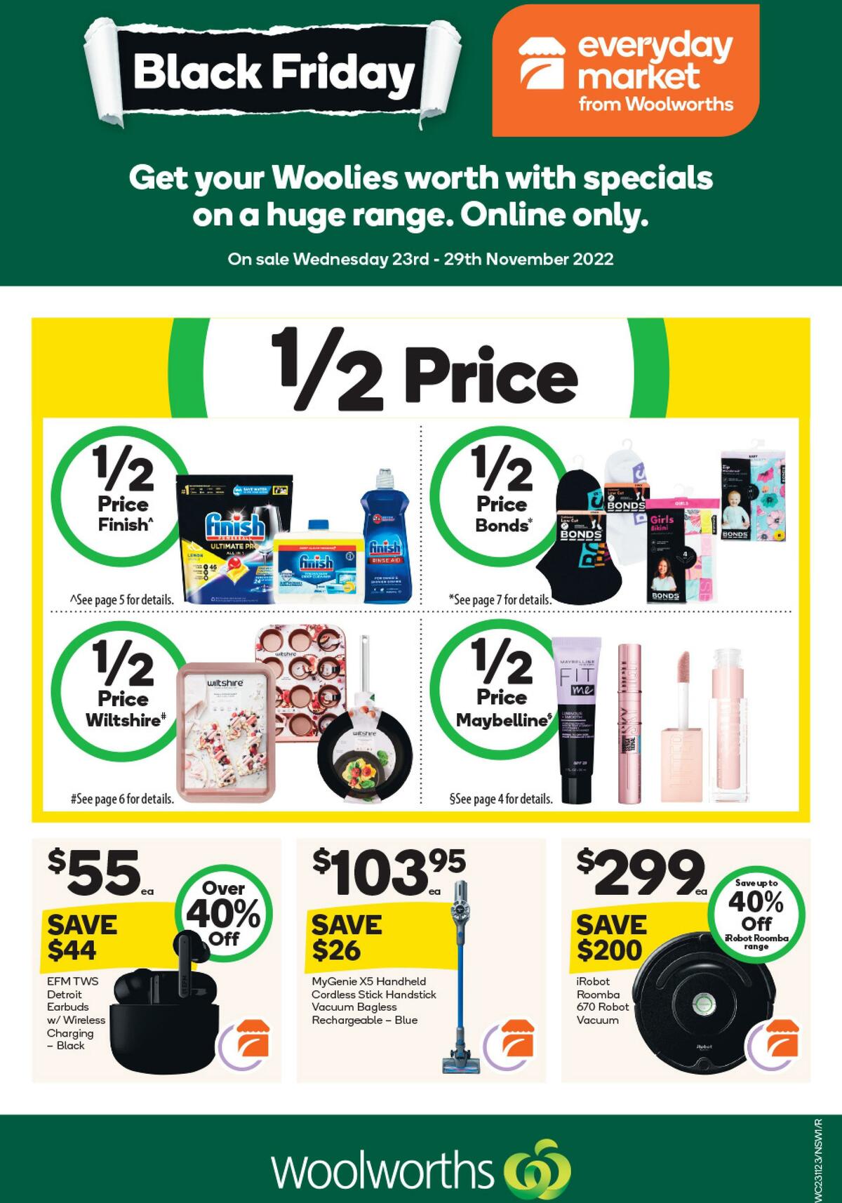Woolworths Black Friday Catalogues & Specials from 23 November